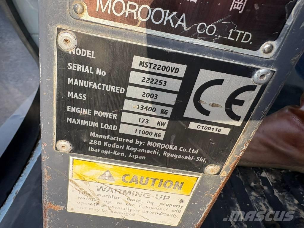 Morooka MST 2200 V D Teladumpperit