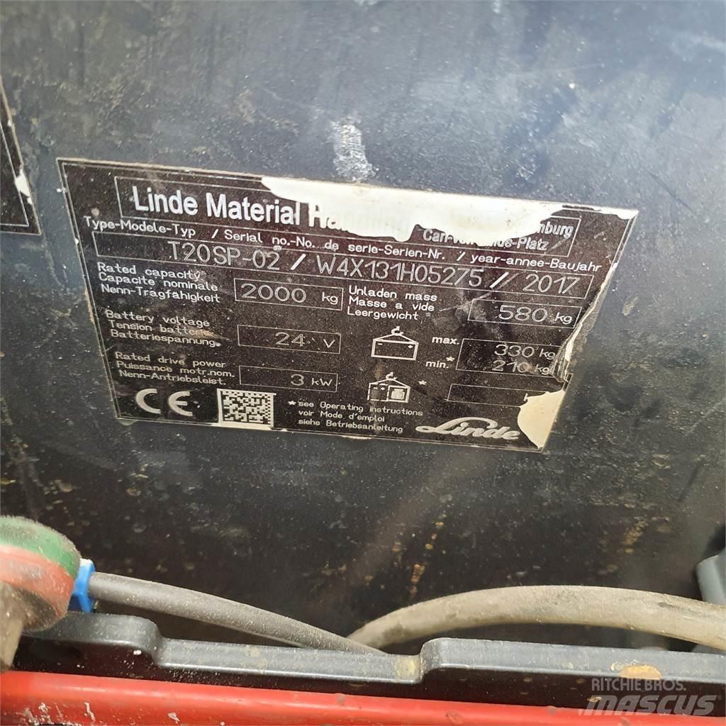 Linde T20SP kurz Lavansiirtotrukit