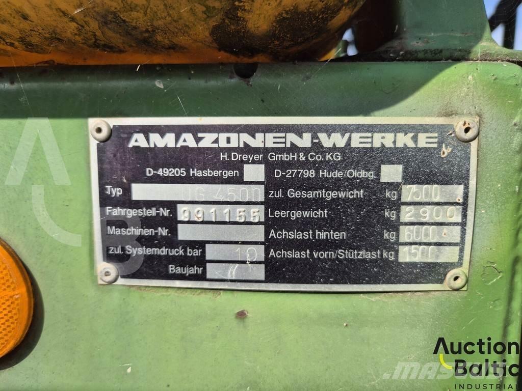 Amazone UG 4500 Hinattavat ruiskut