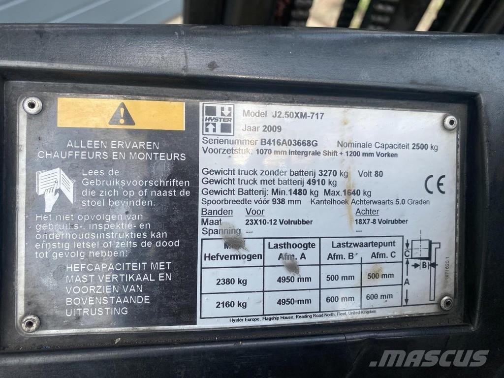 Hyster J2.50XM Sähkötrukit