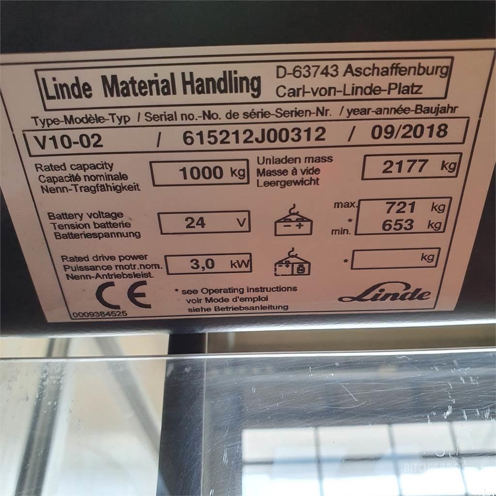 Linde V10 Välitasokeräilytrukit