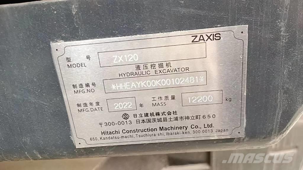 Hitachi ZX 120-6 Minikaivukoneet < 7t