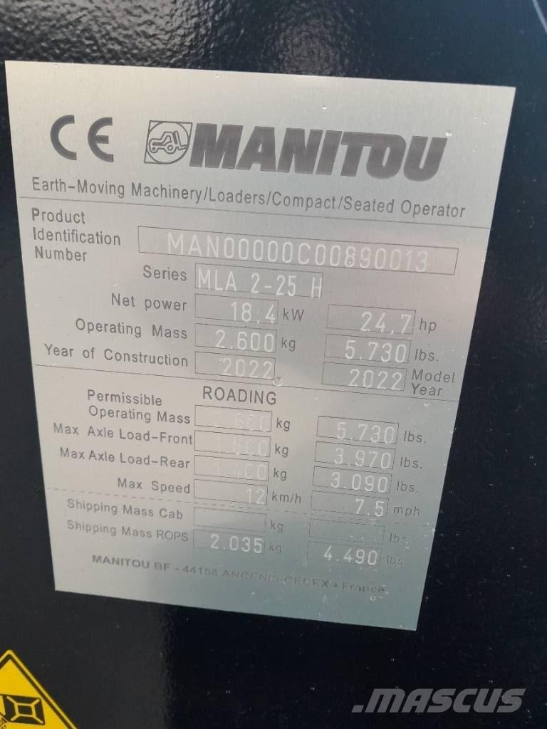 Manitou MLA 2-25 Yleiskuormaajat