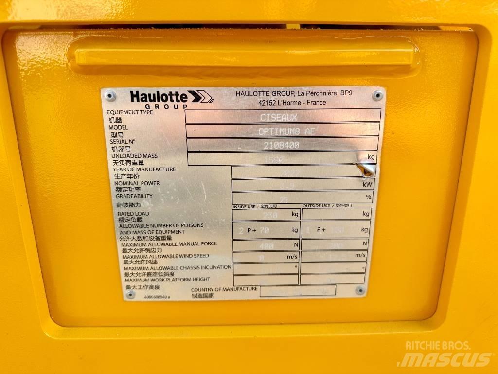 Haulotte OPTIMUM 8 Saksilavat
