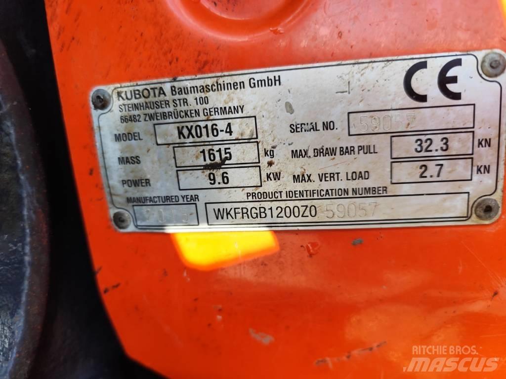 Kubota KX 016-4 Minikaivukoneet < 7t
