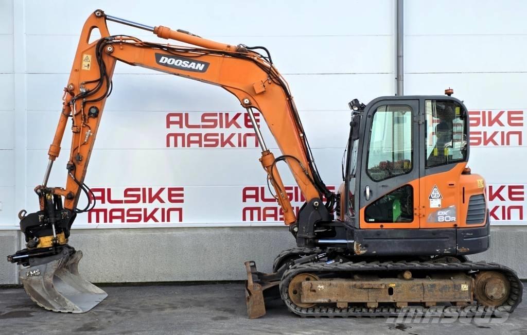 Doosan DX 80 R Midikaivukoneet 7t - 12t