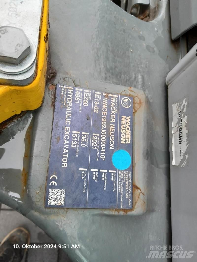 Wacker Neuson EZ50 Minikaivukoneet < 7t