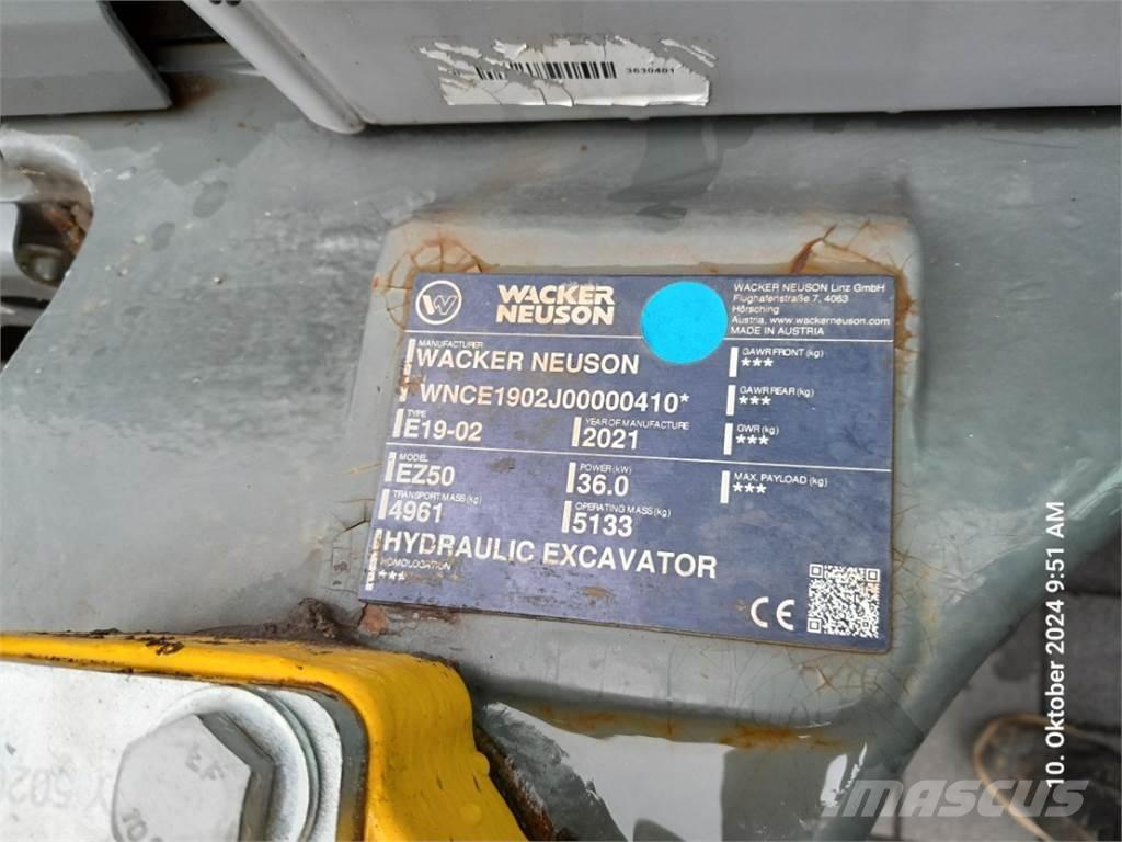 Wacker Neuson EZ50 Minikaivukoneet < 7t