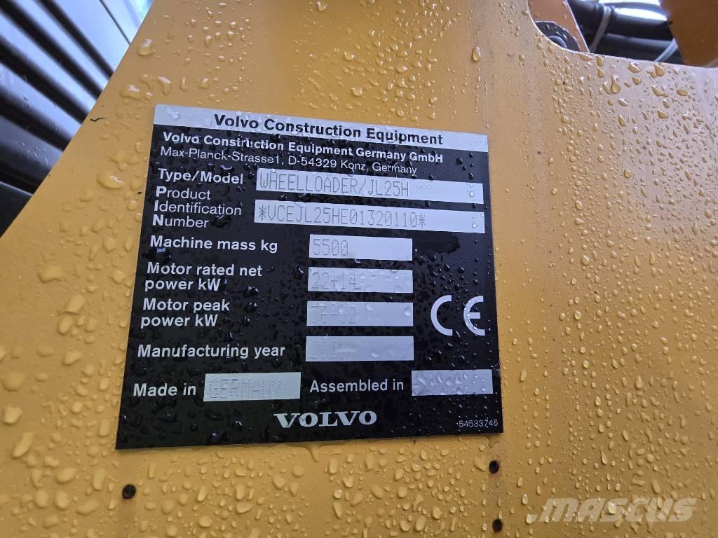 Volvo JL25H Electric Pyöräkuormaajat