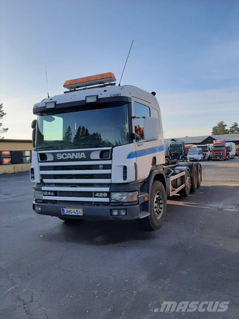 Scania P 124 Koukkulava kuorma-autot