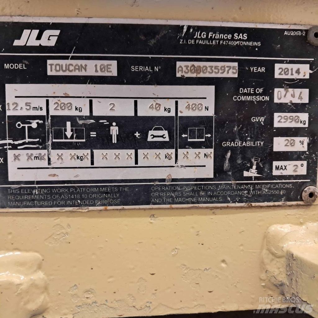 JLG Toucan 10 E Henkilönostimet ja nostolaitteet
