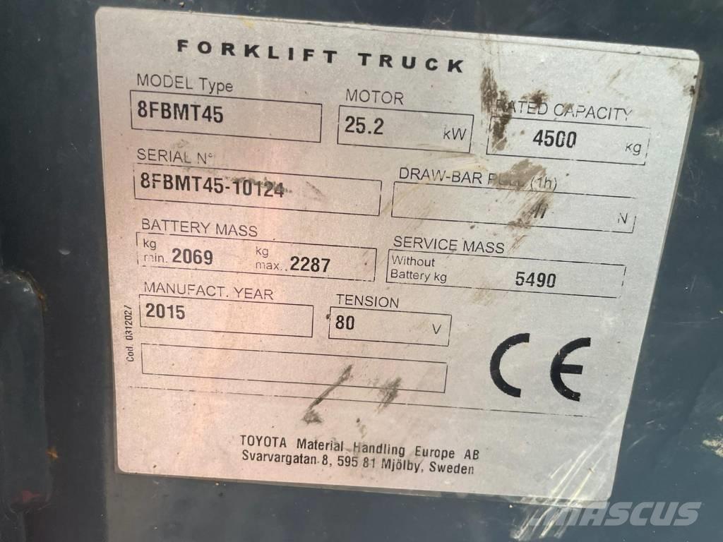 Toyota 8 FBMT 45 Sähkötrukit