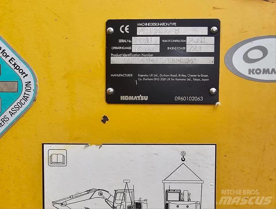 Komatsu PC 138 Midikaivukoneet 7t - 12t