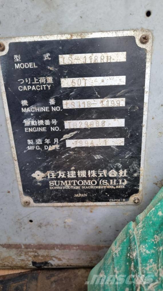 Sumitomo LS118RH5 Tela-alustaiset nosturit