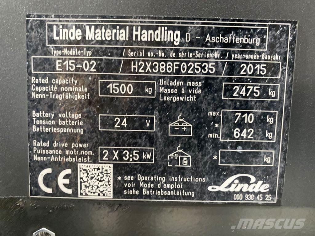 Linde E15-02 Sähkötrukit