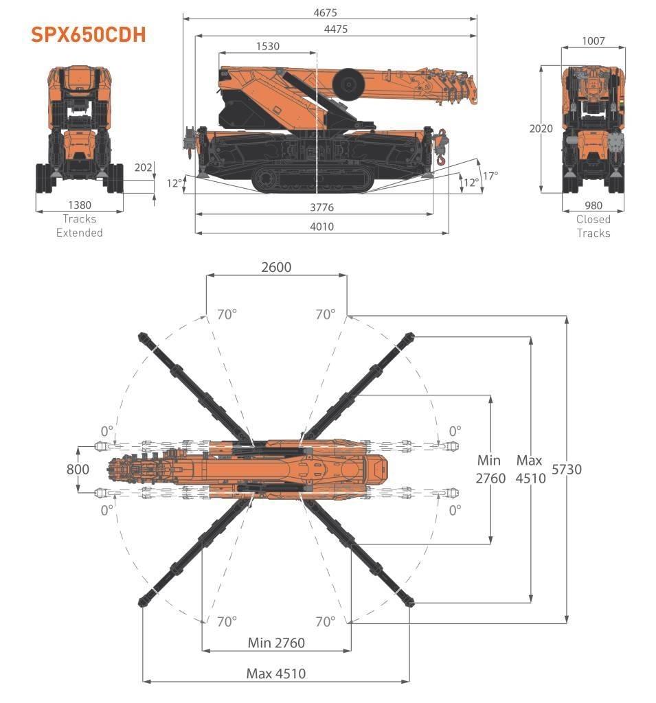 Jekko SPX650CDH Mininosturit