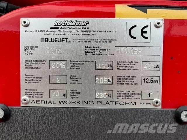 Bluelift SA 18 Pienikokoiset itseliikkuvat puominostimet