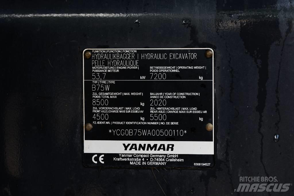 Yanmar B 75 W Pyöräkaivukoneet