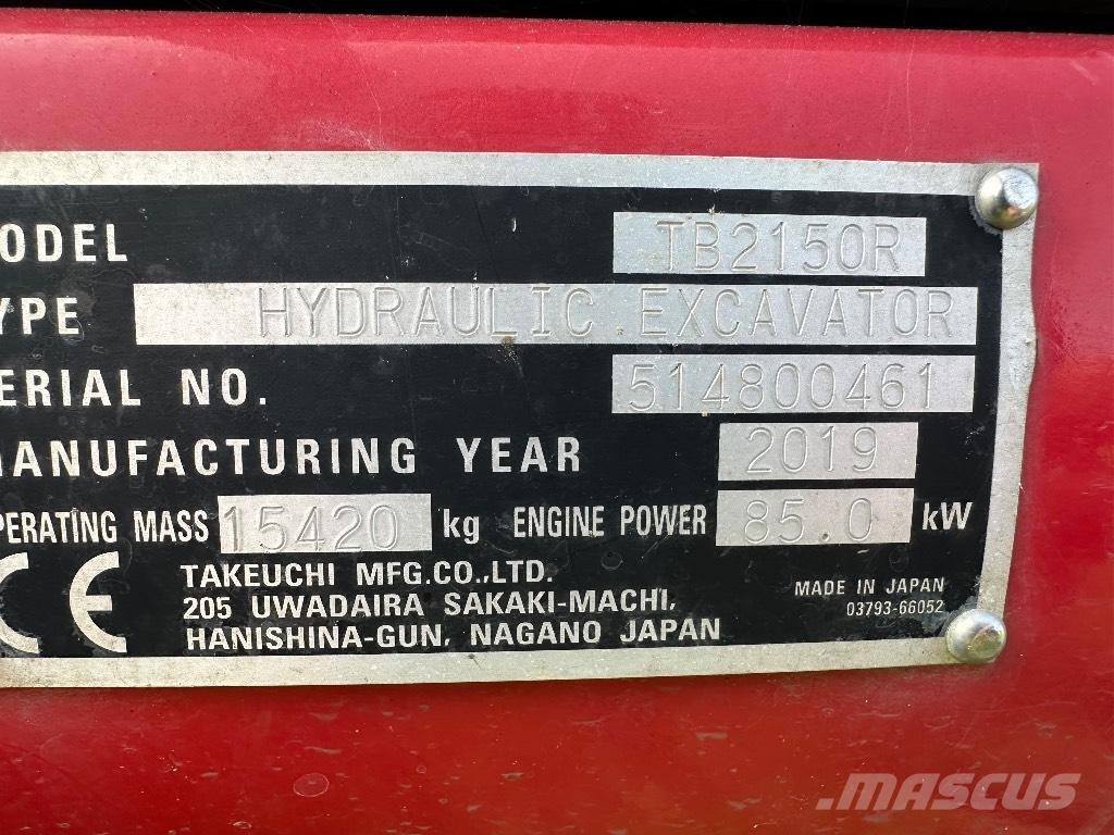 Takeuchi TB 2150 R Telakaivukoneet