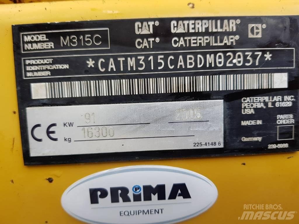 CAT M315C Outriggers Alusta ja jousitus