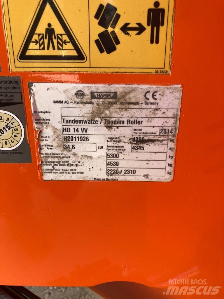 Hamm HD 14 VV Tandemjyrät