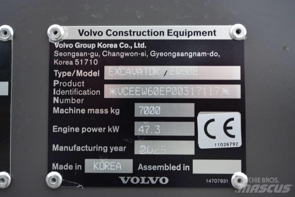 Volvo EW 60 E Minikaivukoneet < 7t