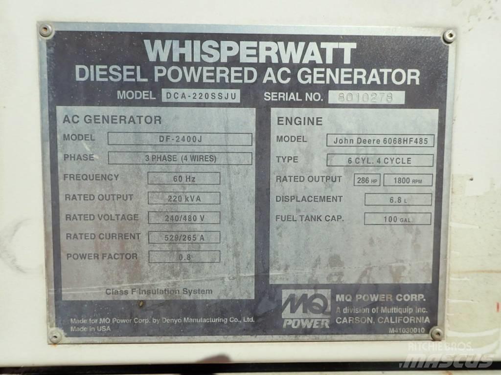 MultiQuip DCA220SSJU Dieselgeneraattorit