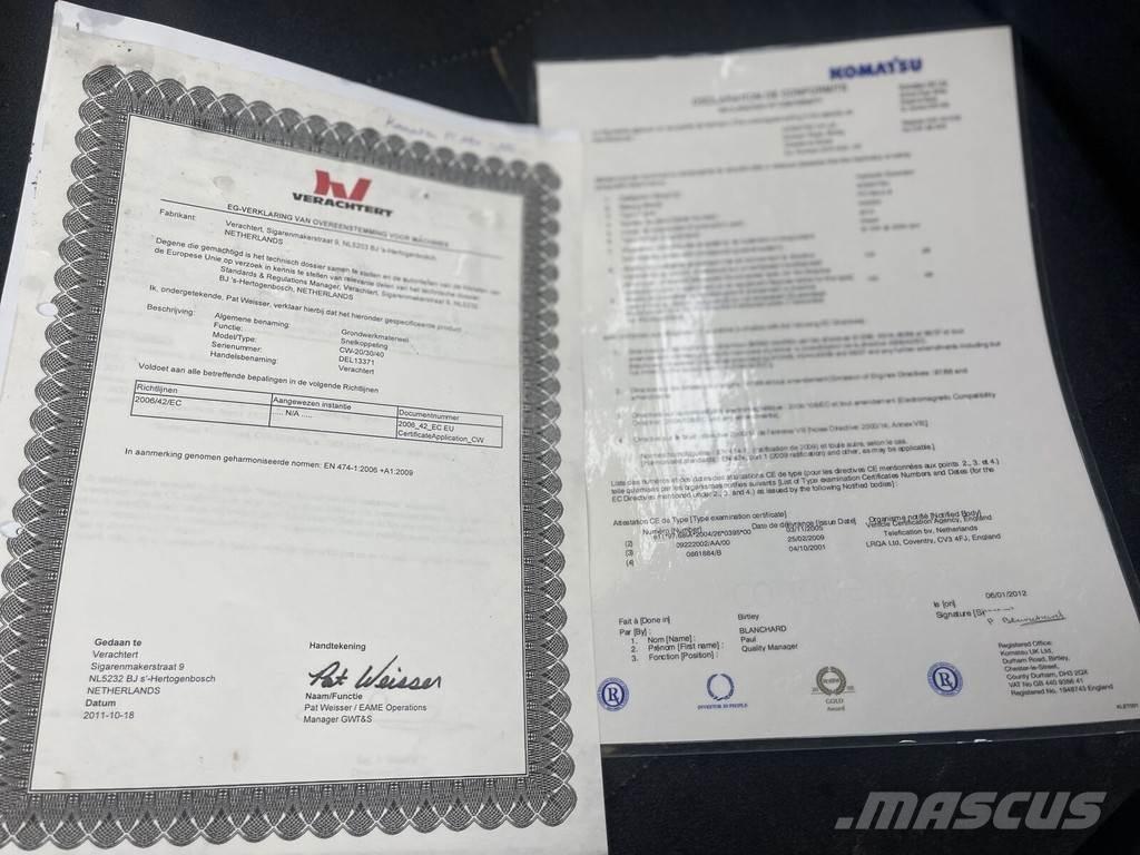 Komatsu PC190 Telakaivukoneet