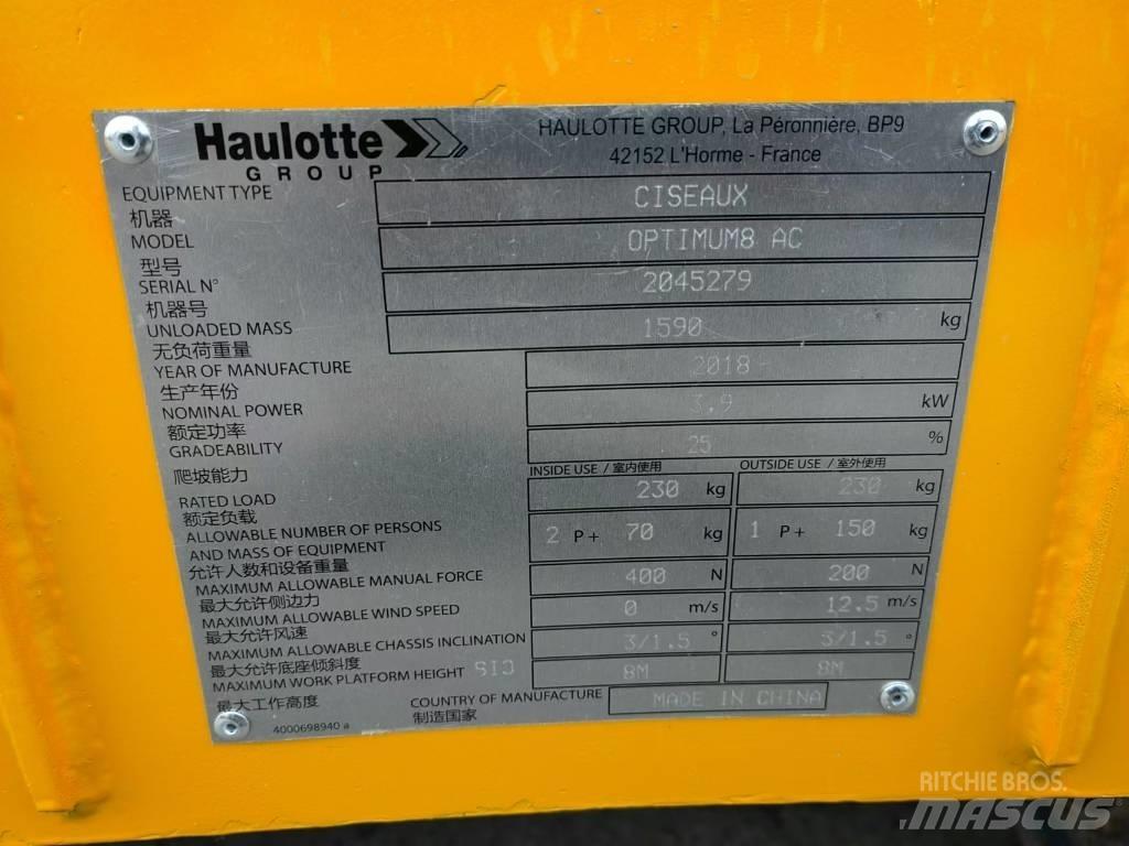 Haulotte OPTIMUM 8 Saksilavat