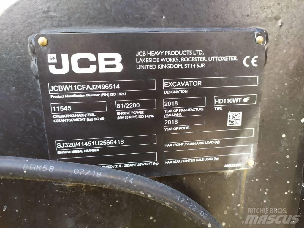 JCB Hydradig Pyöräkaivukoneet