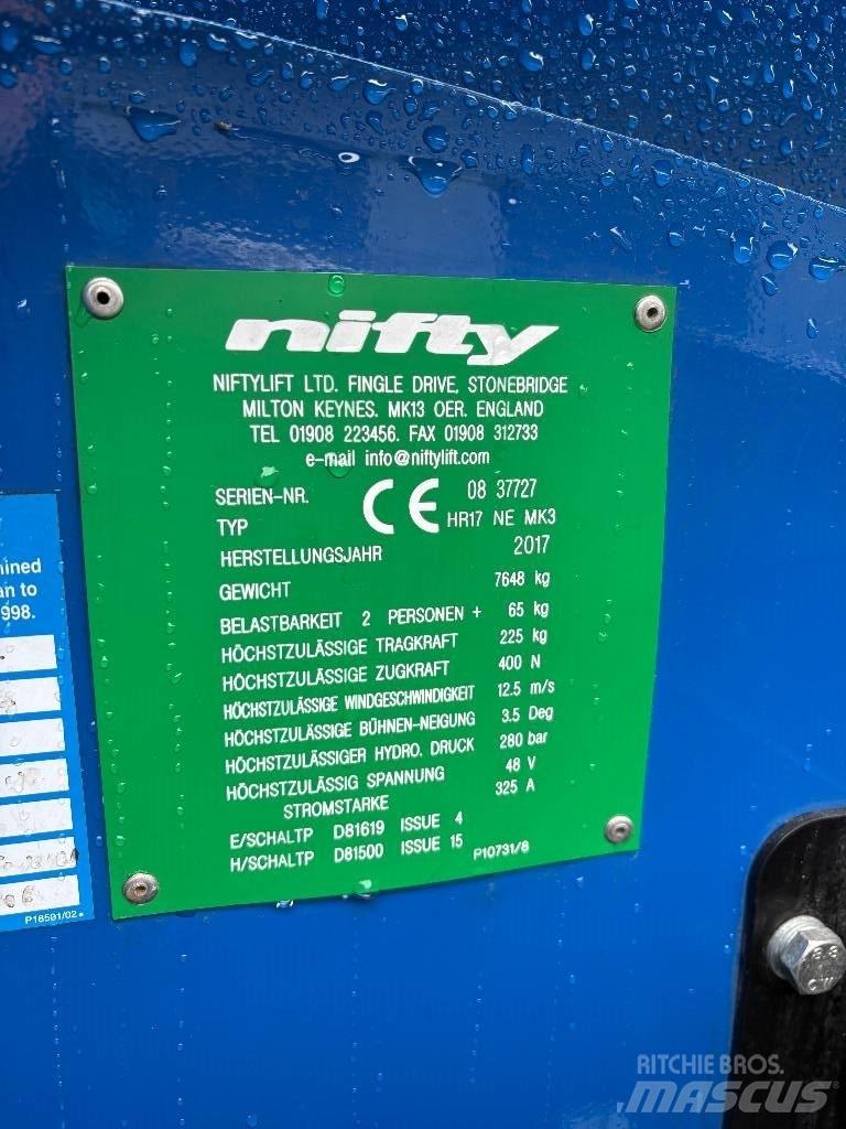 Niftylift HR 17 Kuukulkijat