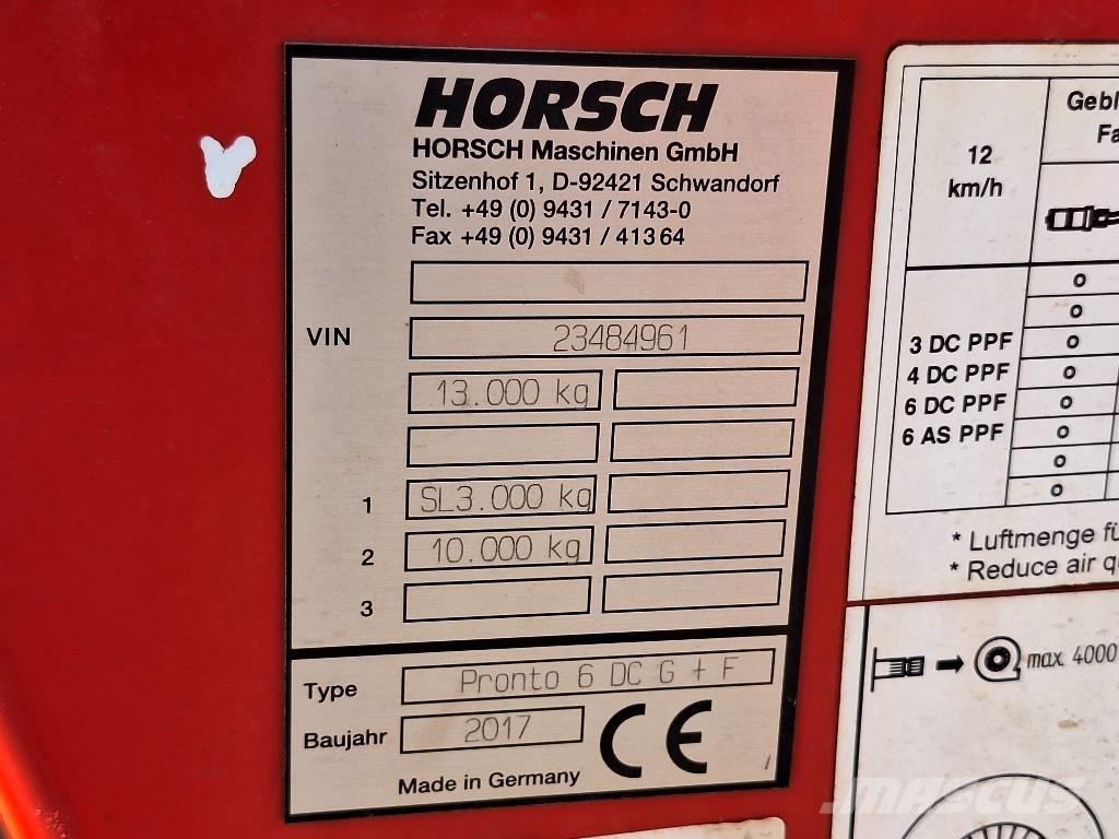 Horsch Pronto 6 DC Kylvökoneet