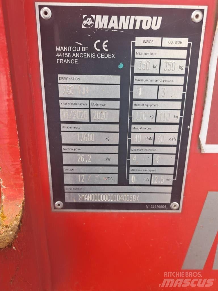 Manitou 220TJ Teleskooppipuominostimet