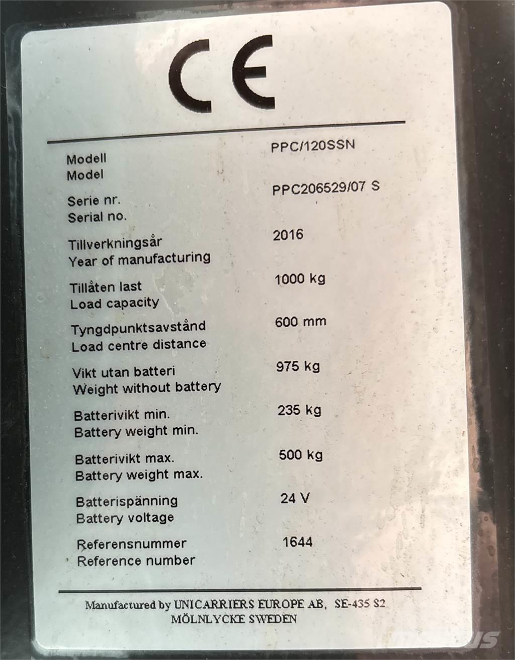 Atlet PPC120 Matalakeräilytrukit