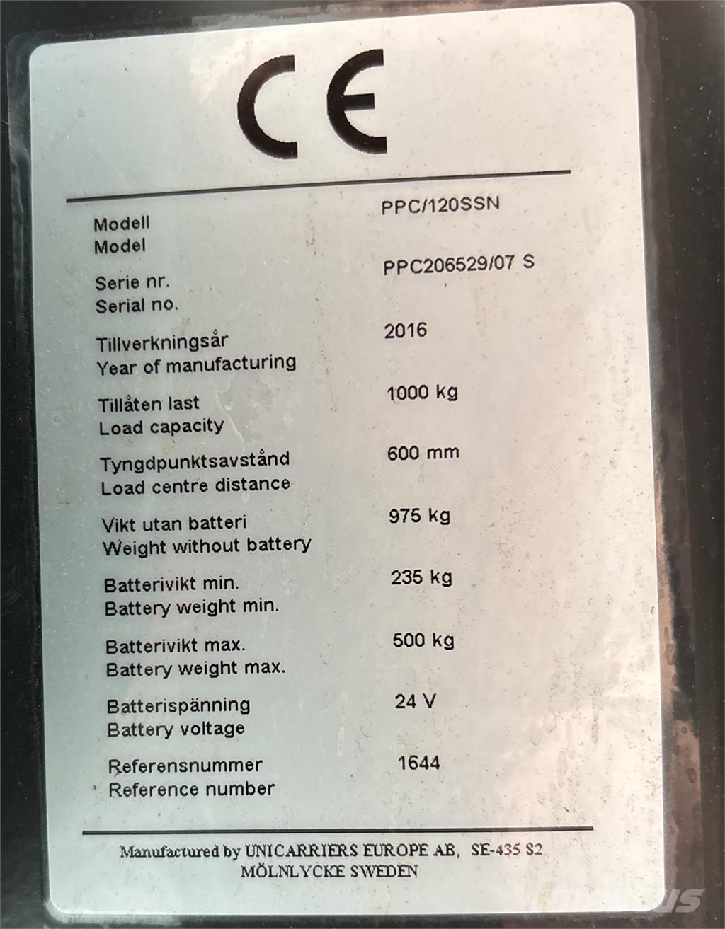 Atlet PPC120 Matalakeräilytrukit