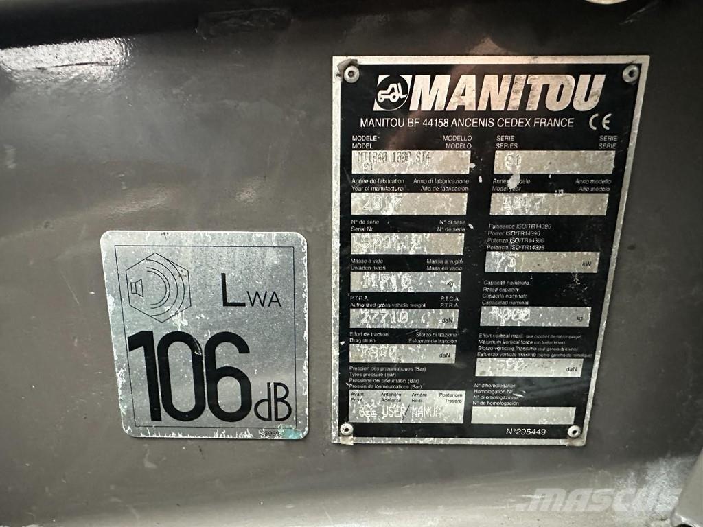 Manitou MT 1840 Kurottajat