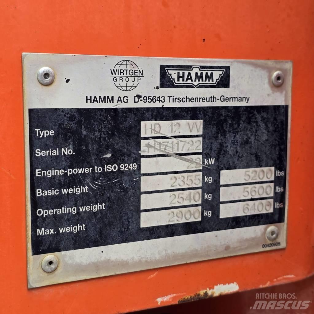 Hamm HD 12 VV Tandemjyrät