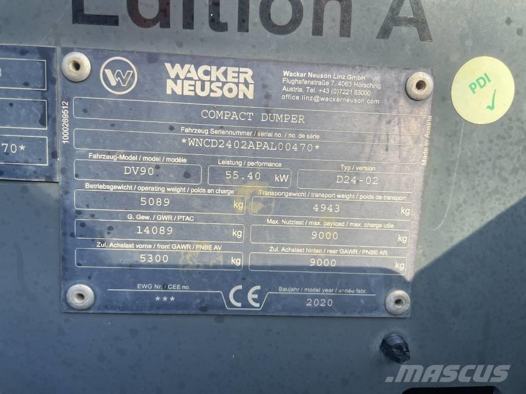 Wacker Neuson DV 90 Minidumpperit