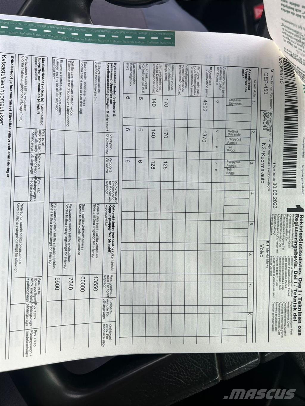 Volvo FH12 6X2 Vaihtolava-autot