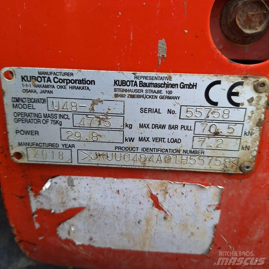 Kubota U 48-4 Minikaivukoneet < 7t