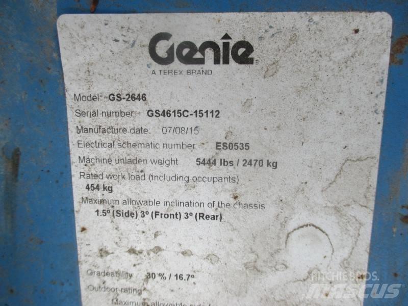 Genie GS 2646 Saksilavat