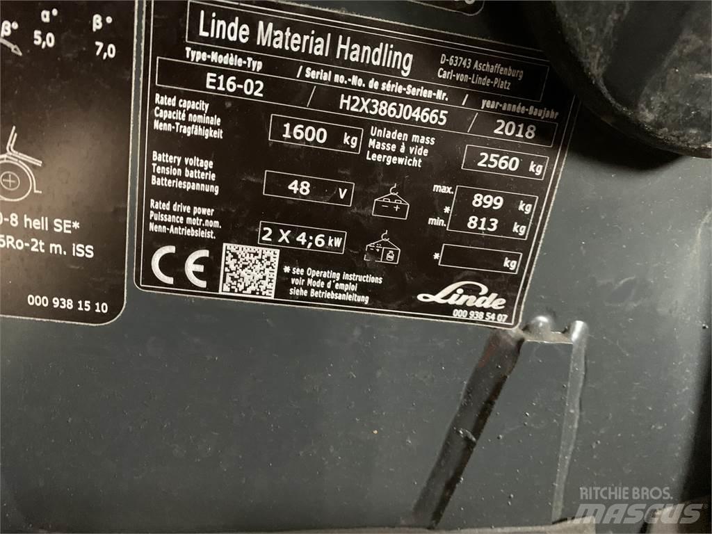 Linde E16 Sähkötrukit