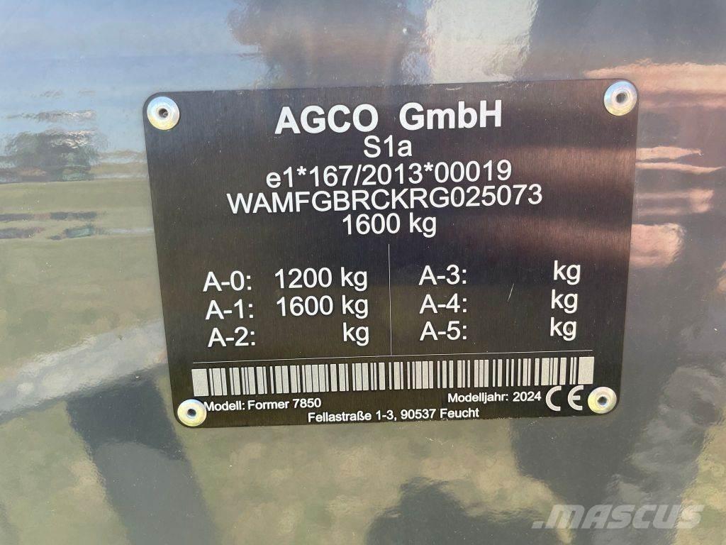 Fendt Former 7850 Pöyhimet ja haravat