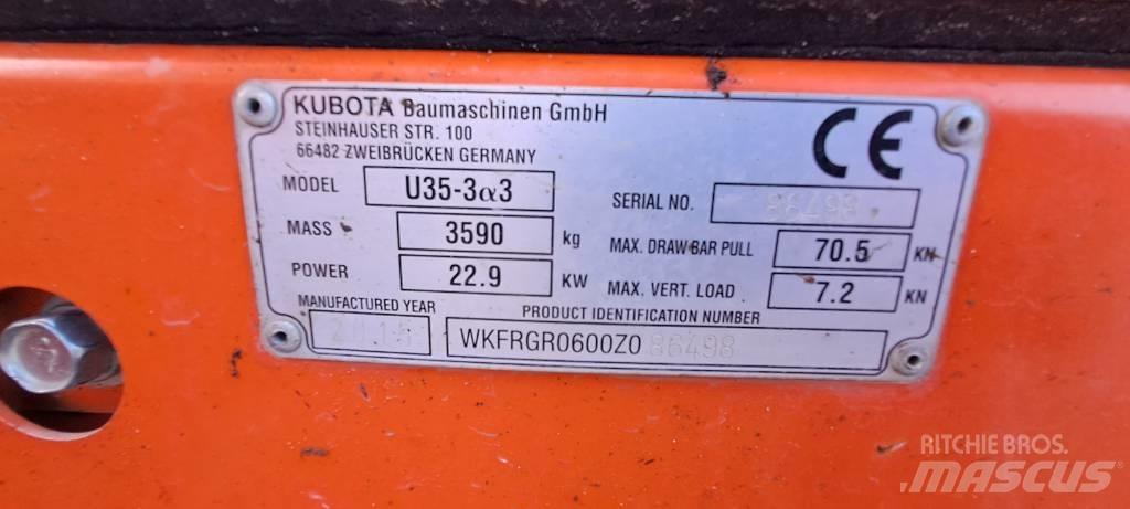 Kubota U35-3A3 Minikaivukoneet < 7t