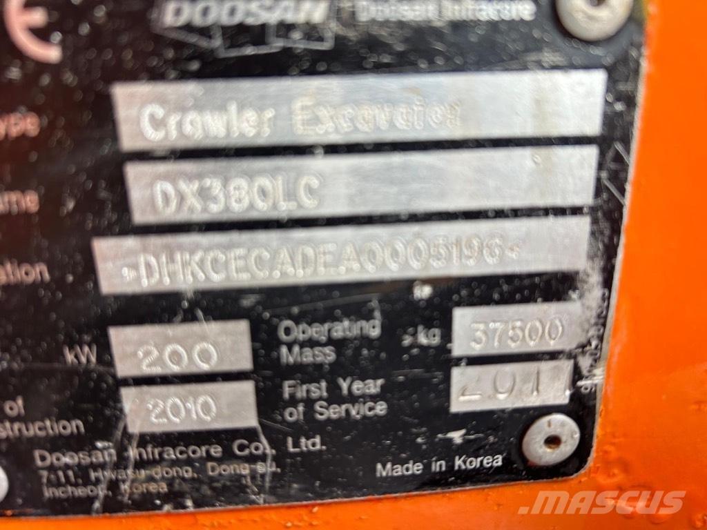 Doosan DX 380 LC Telakaivukoneet