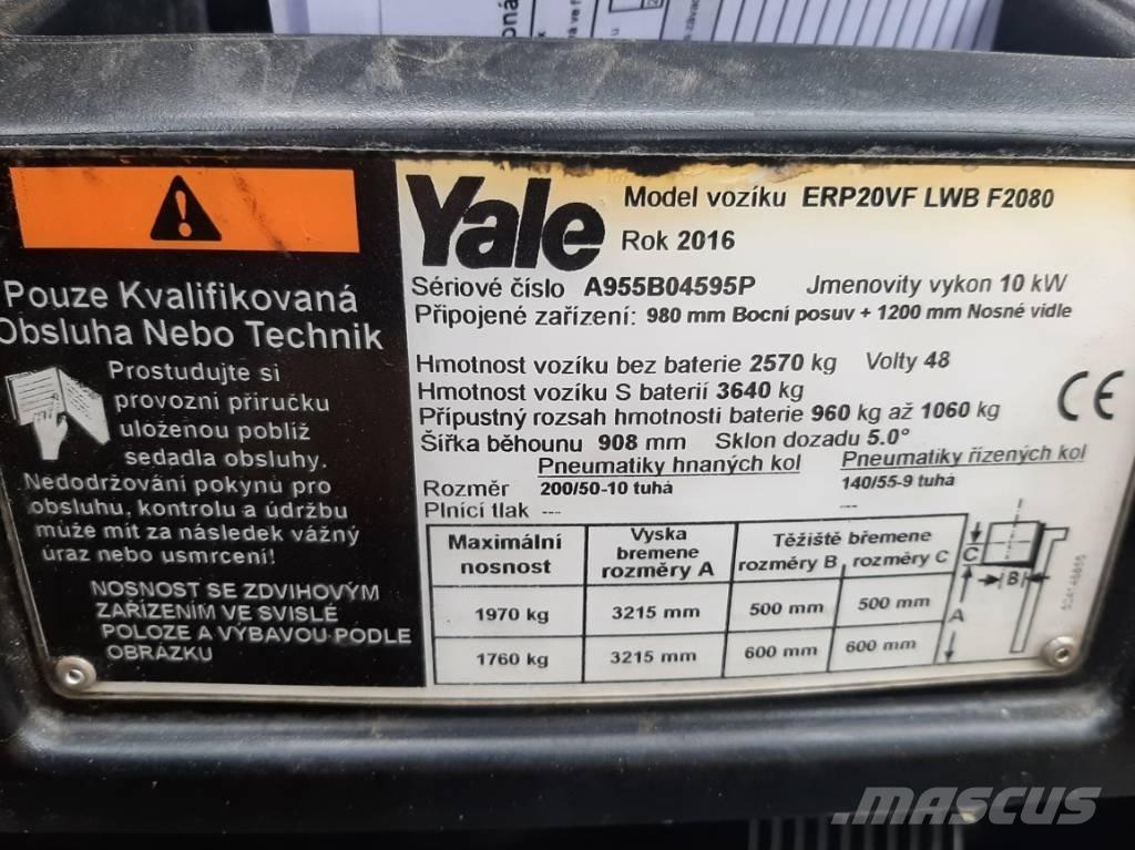 Yale ERP20VF LWB Sähkötrukit