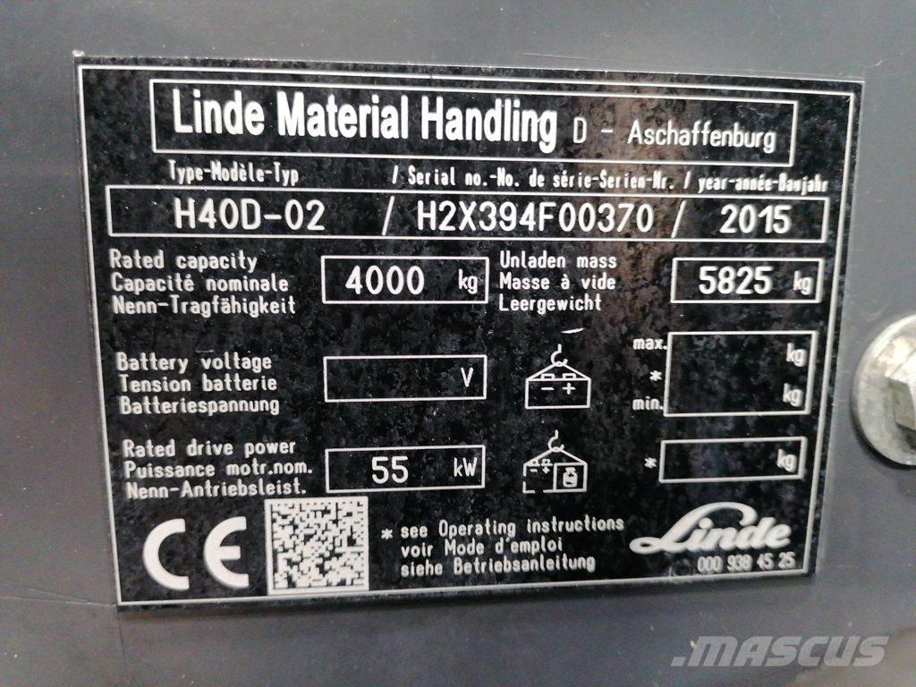 Linde H40D-02 Dieseltrukit