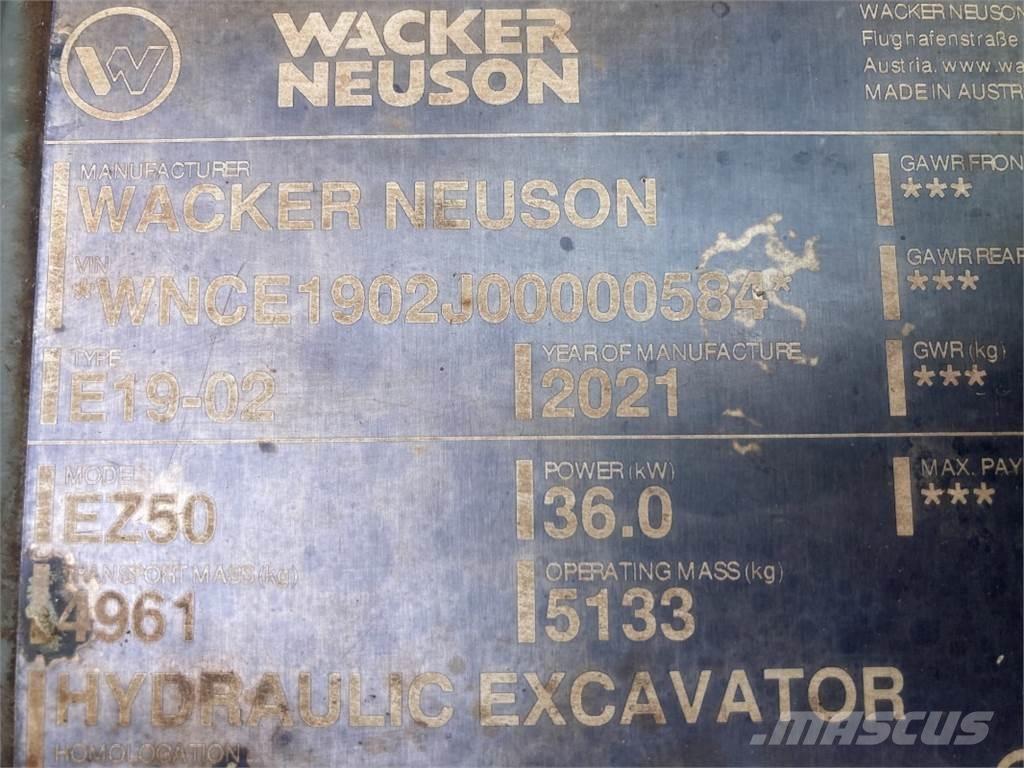 Wacker Neuson EZ50 Minikaivukoneet < 7t