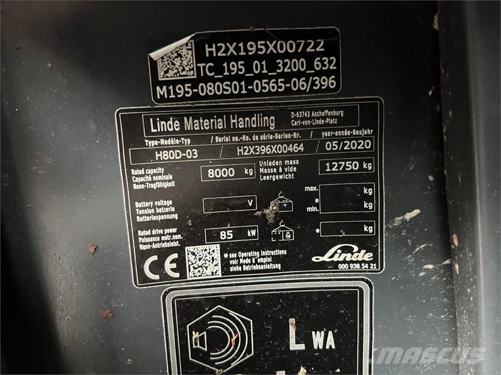 Linde H80D-03 Dieseltrukit