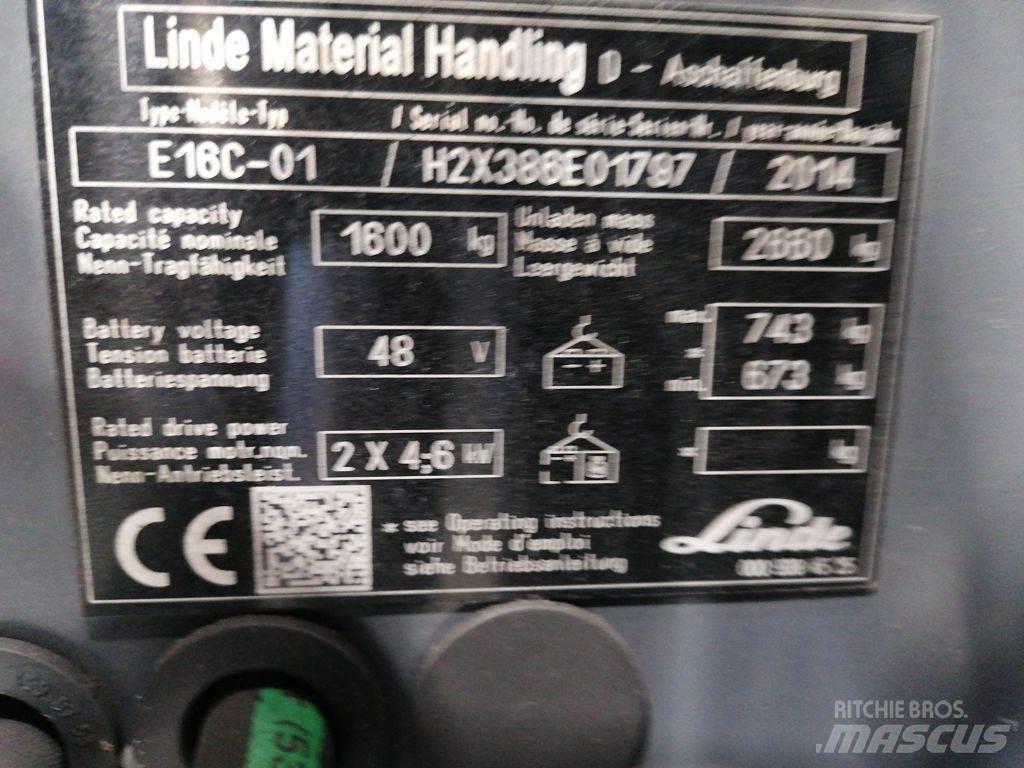 Linde E16C-01 Sähkötrukit
